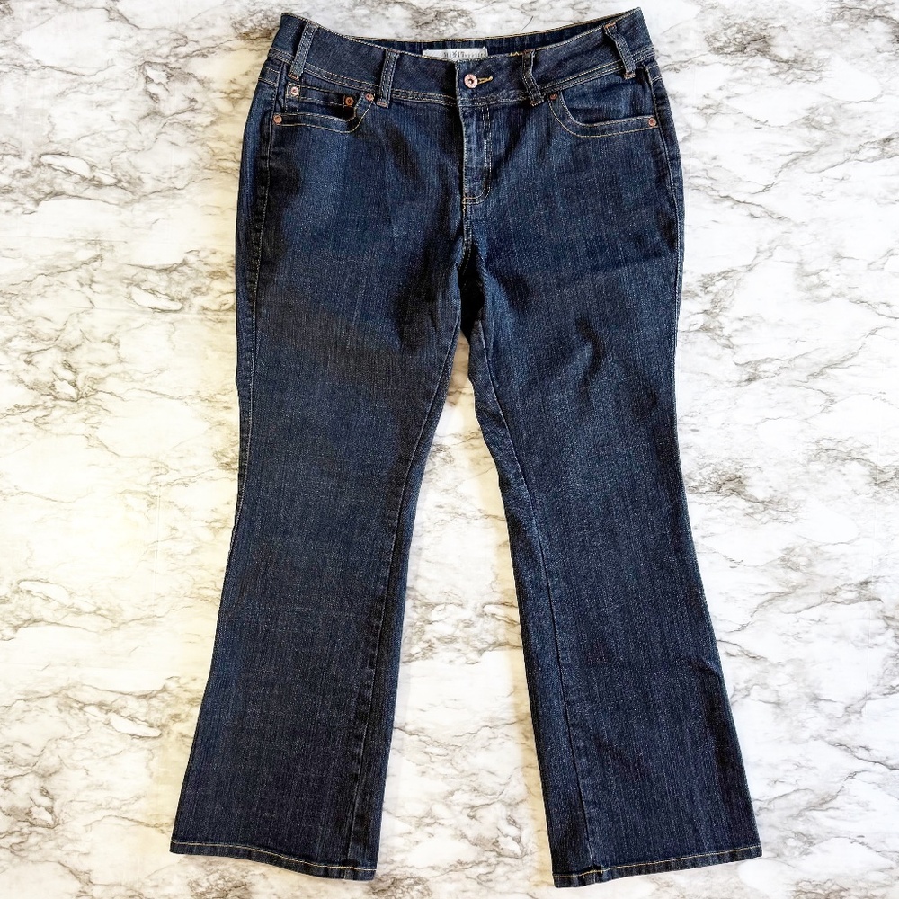 Mixit Dark Wash Mid-Rise Bootcut Jeans